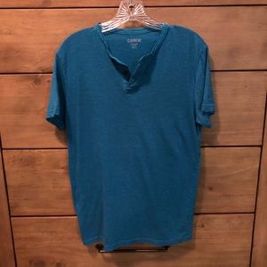 CARBON Teal Henley T-Shirt